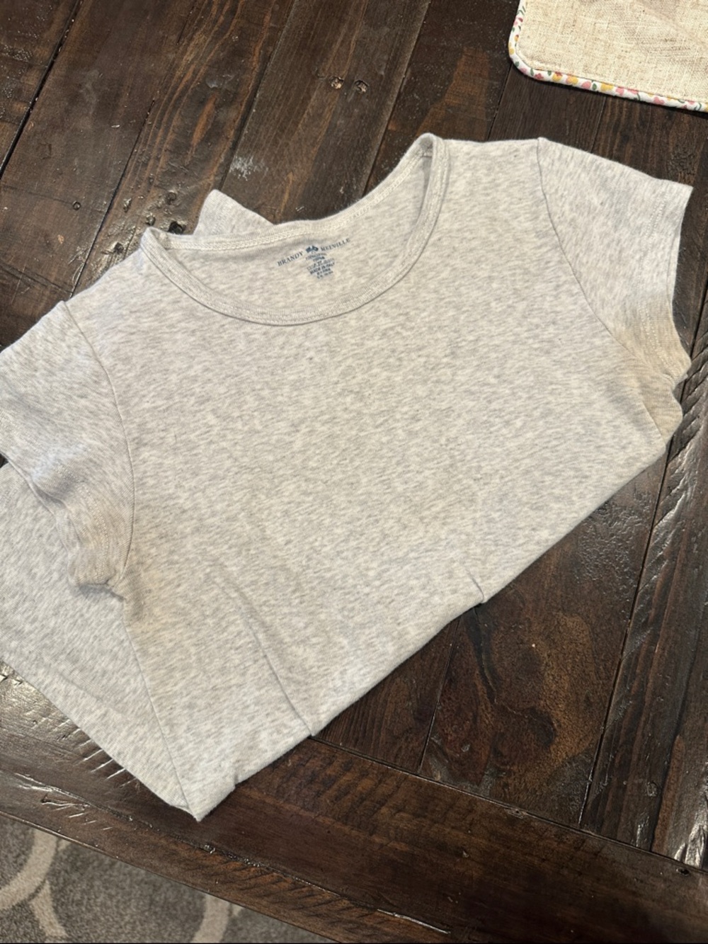 Brandy Melville Heather Gray Short Sleeve Tee